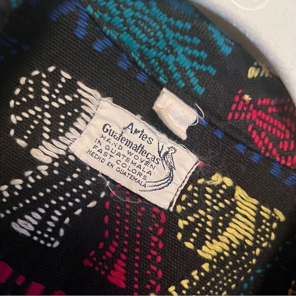 Aries Guatemala Hand Woven Cultural Fast Colors Blazer Jacket - Picture 3 of 10